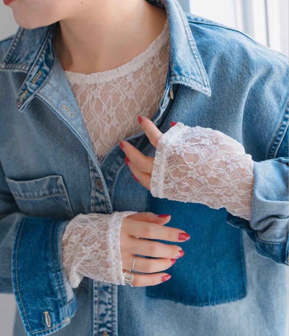 【新品】Spick and Span ストレッチレースクルーネックプルオーバー