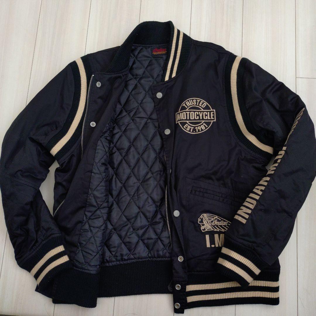 Indian Motorcycle スタジャン ブラック