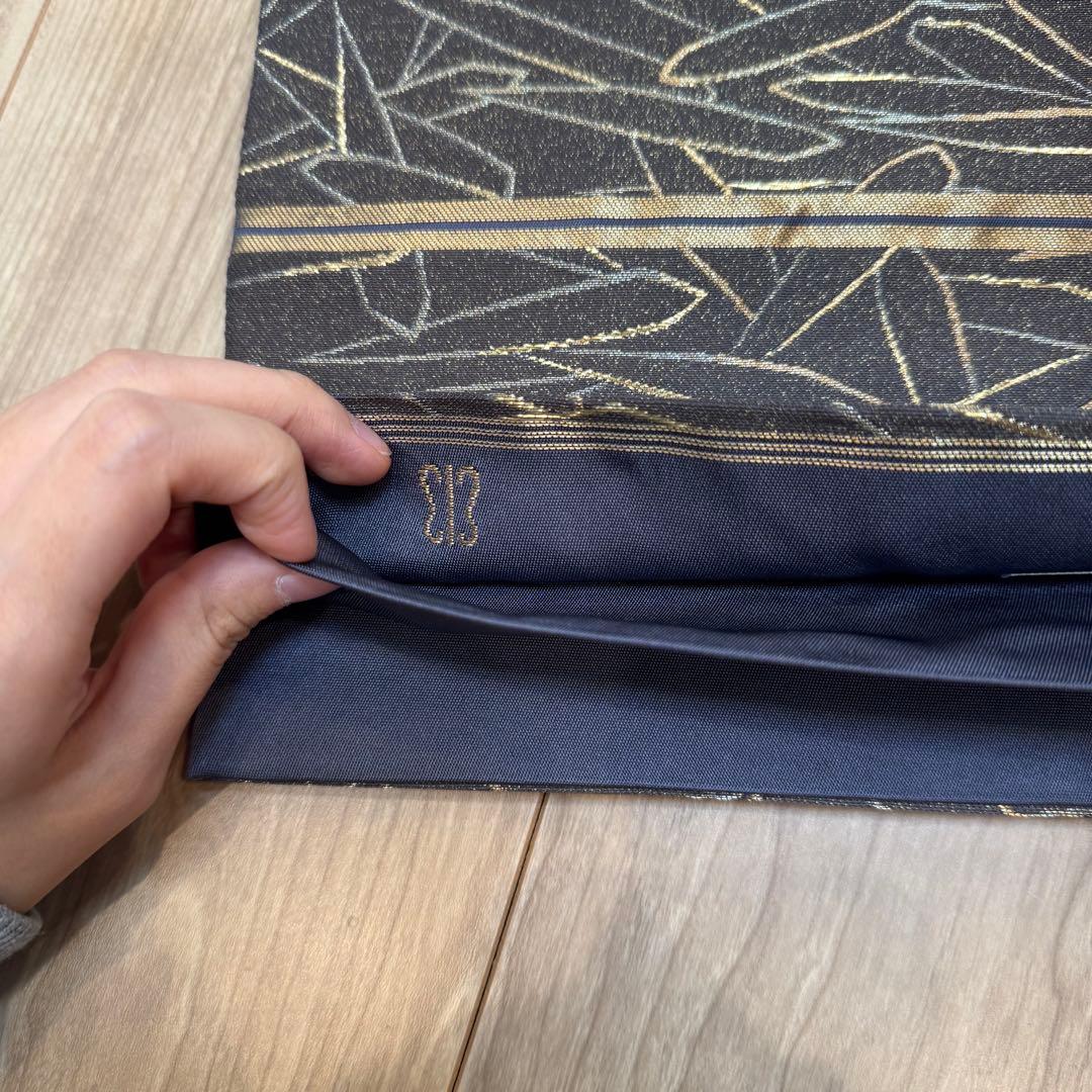 超美品　正絹　六通　袋帯　着物　和装　436 川島織物　金糸　銀糸