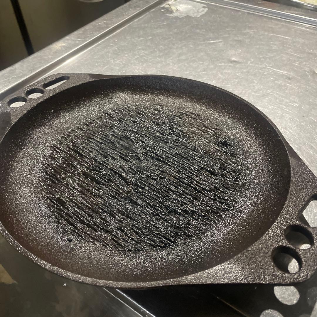 鋳鉄製バーベキューグリルプレート