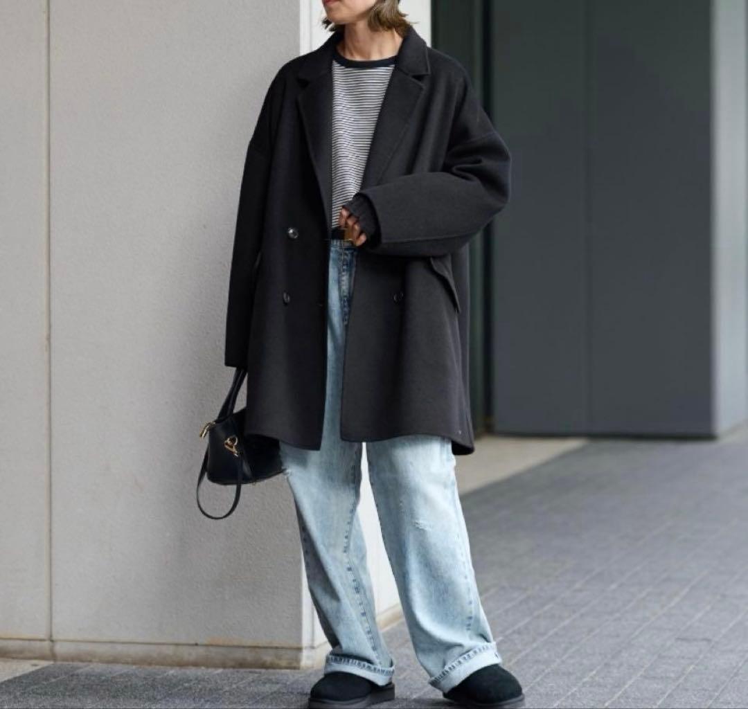 FRAMeWORK　ハミルトンリバーテーラードコート　ブラック　38