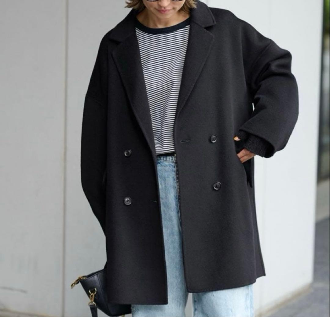 FRAMeWORK　ハミルトンリバーテーラードコート　ブラック　38