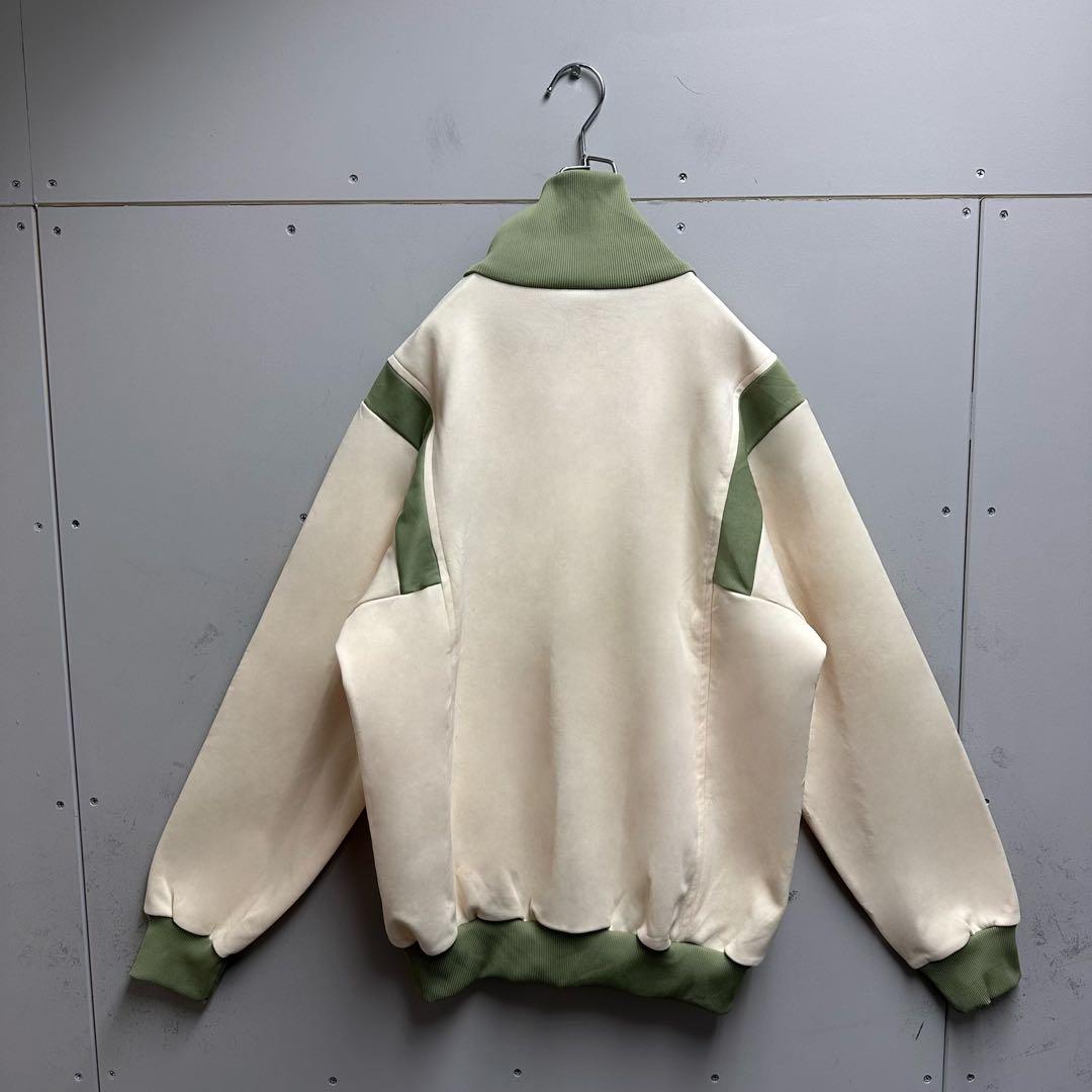 クリーム×モスグリーン　club adidas 80s トラックジャケット