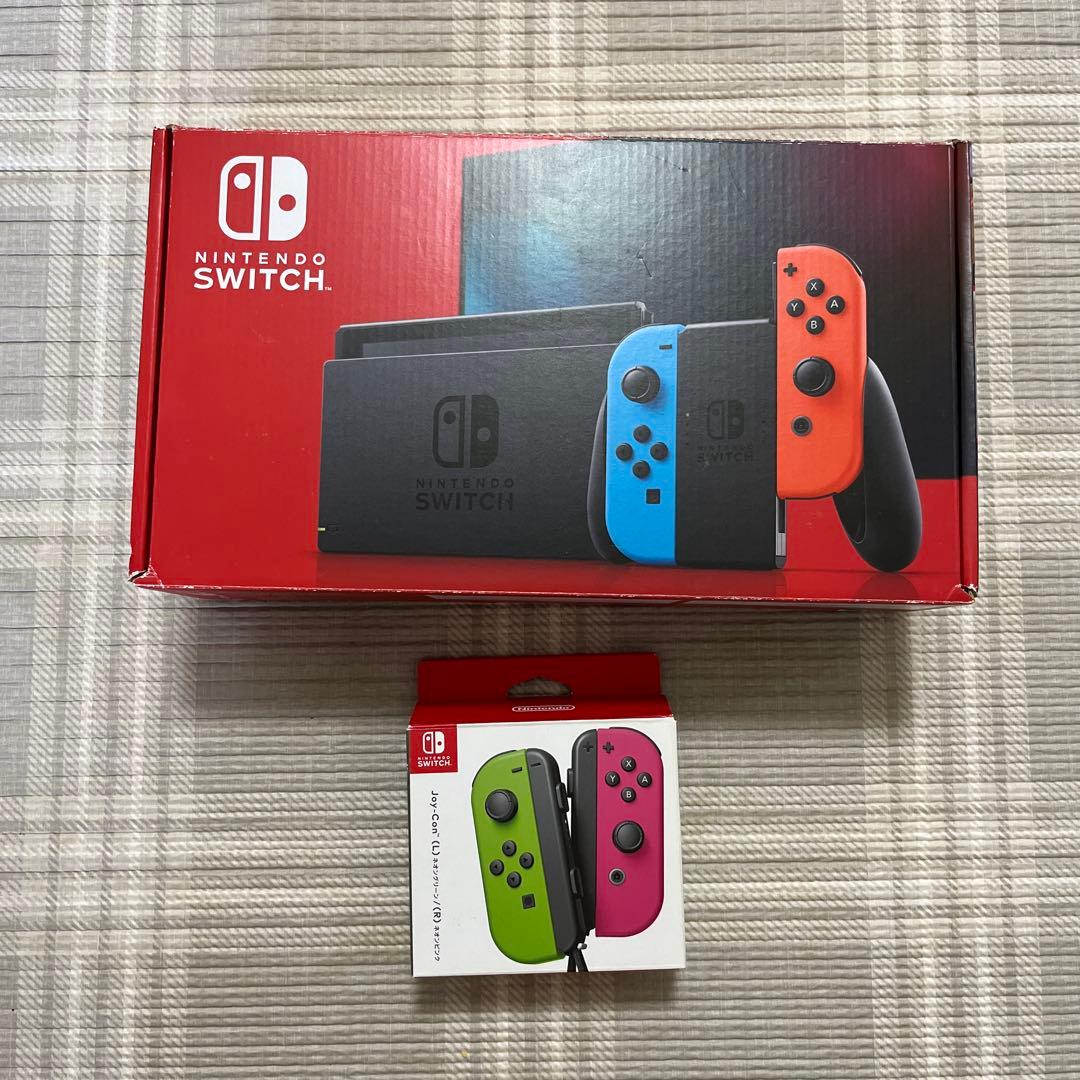 Nintendo Switch 本体 別売Joy-Con付 ※不備あり