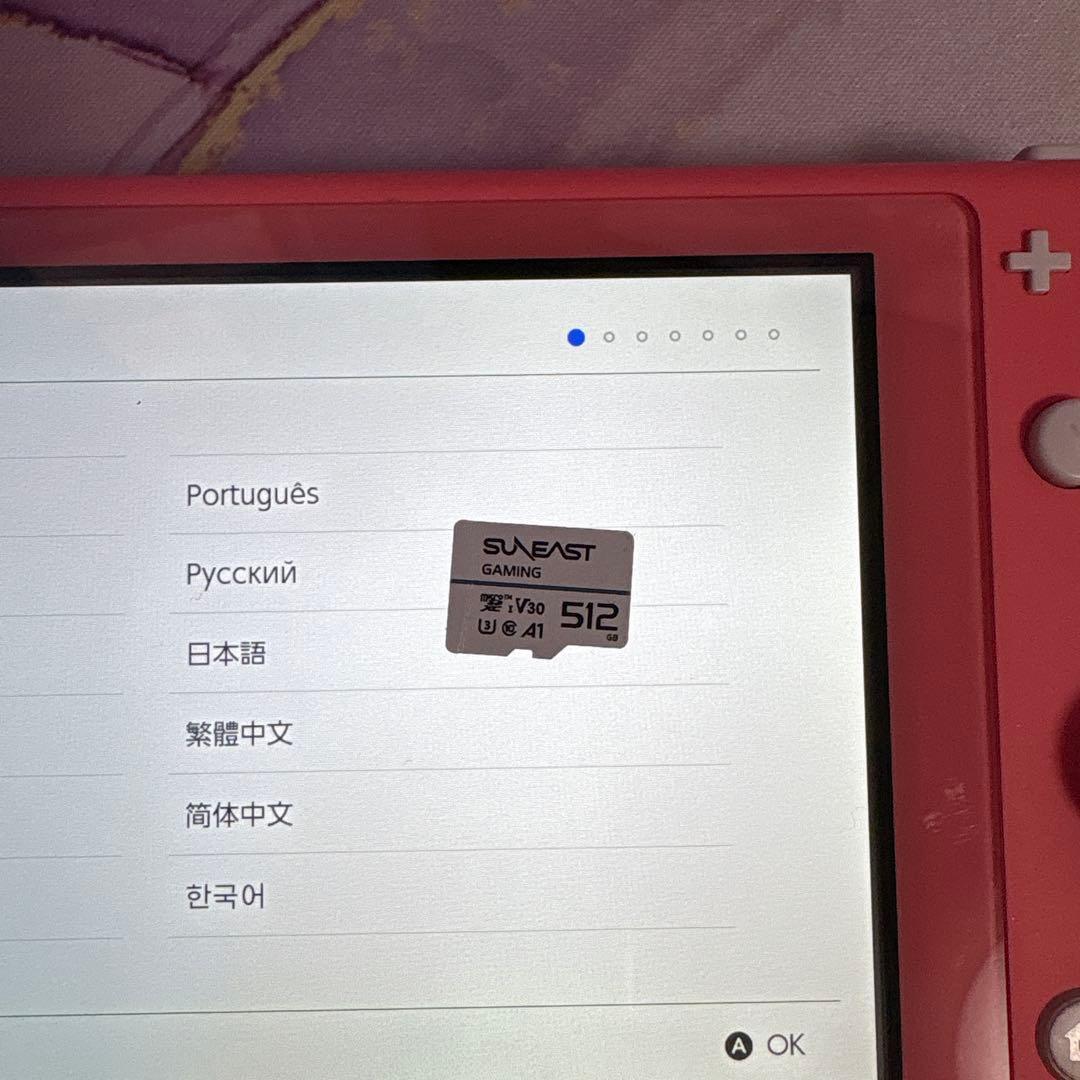 Nintendo Switch Lite ピンク microSD付き512GB