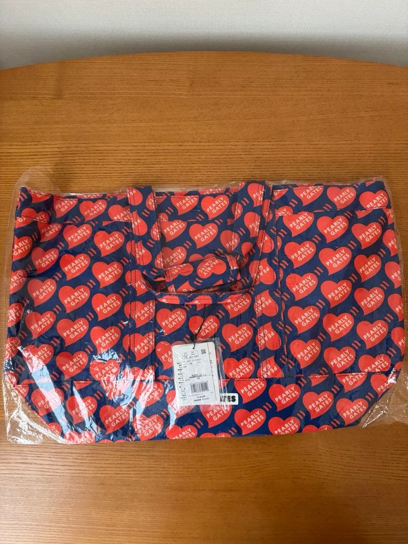 新品　パーリーゲイツ　PEARLY GATES　ポップハート柄 ロッカーバッグ