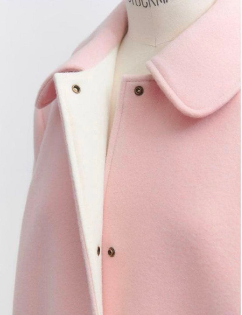 最終値下げ☆Yori ピンク バイカラーロングコート36