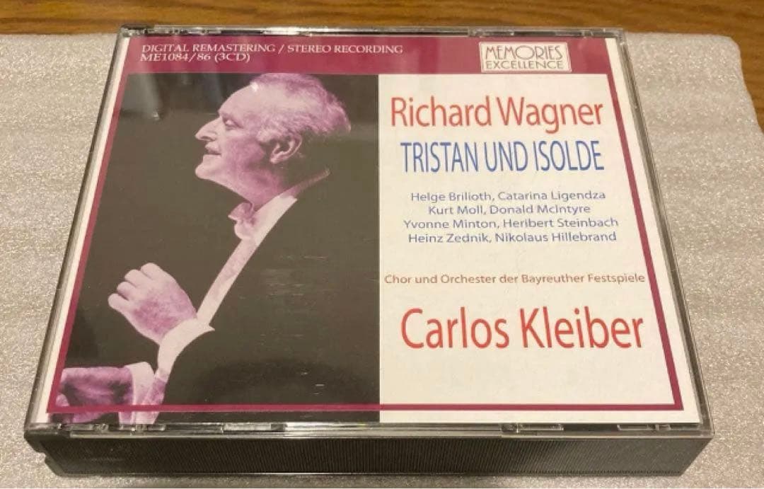 C・クライバー　1975年バイロイトLIVE トリスタンとイゾルデ全曲3CD
