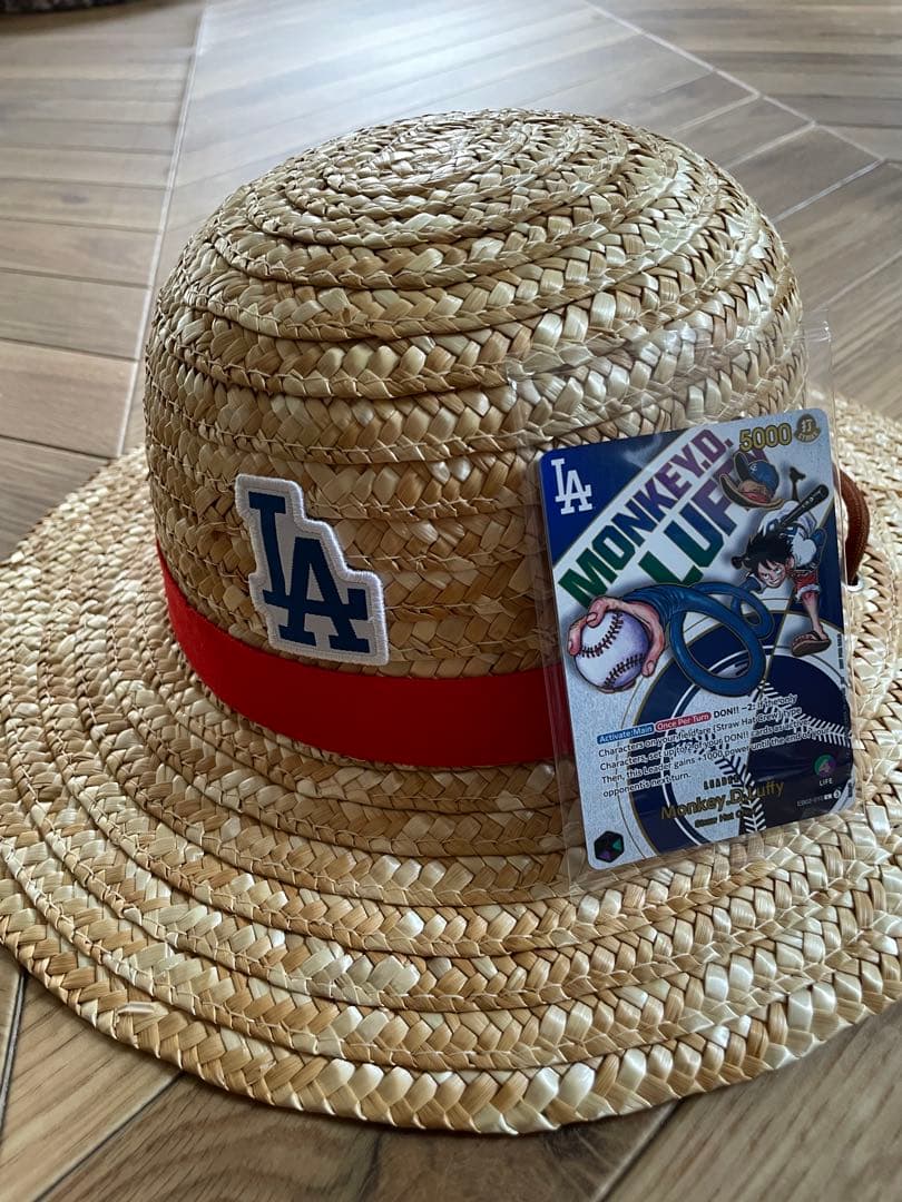 【限定非売品】Dodgers×ONE PIECEコラボ 麦わら帽子＆カード