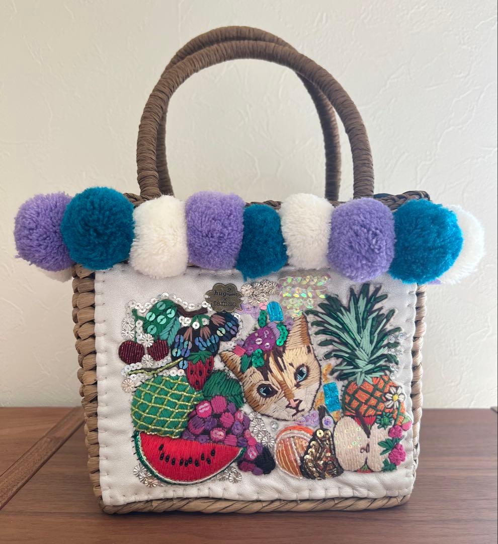 hug2 ハグにゃん× tamao かごバッグ