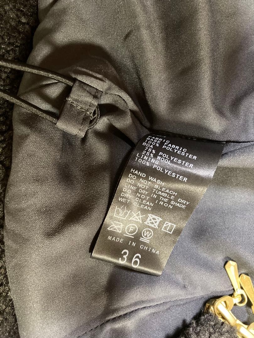 2024AW SLOBE IENA ウールコンボアスタンドコクーンブルゾン