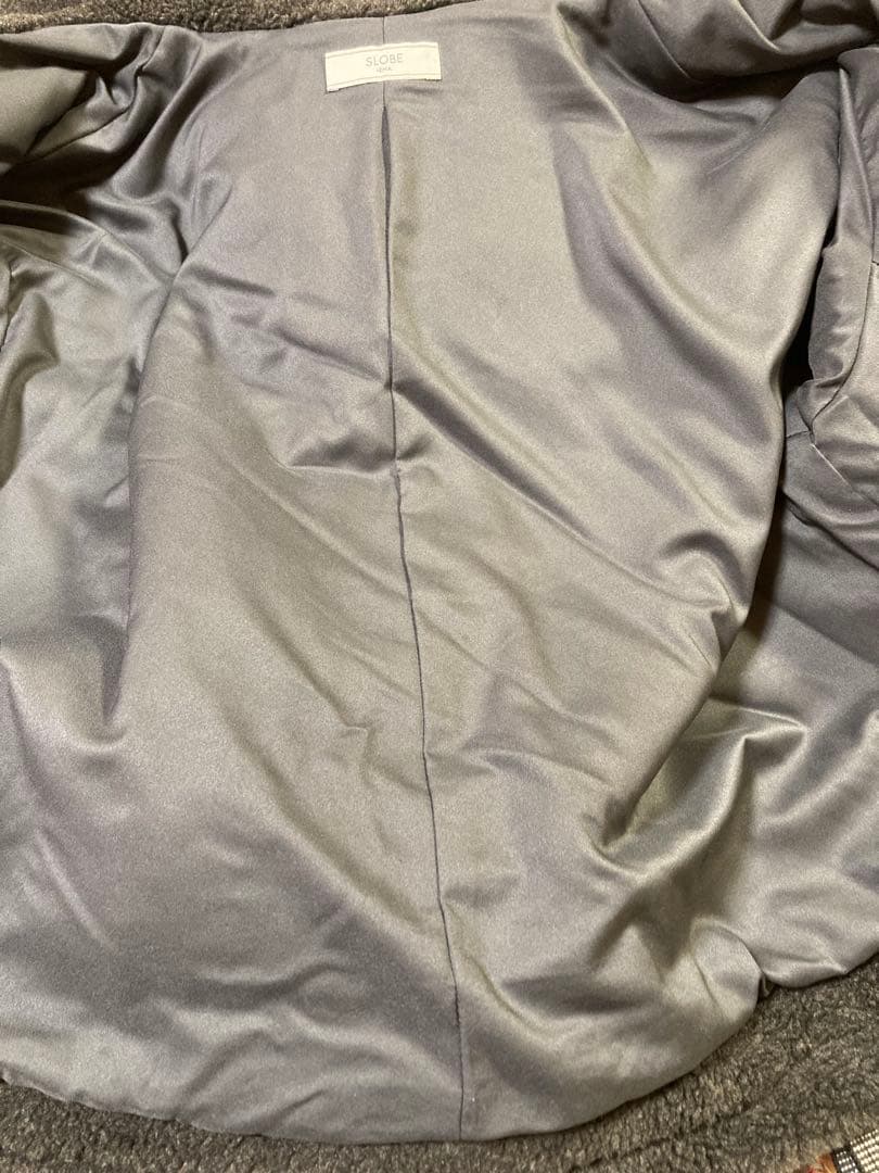 2024AW SLOBE IENA ウールコンボアスタンドコクーンブルゾン