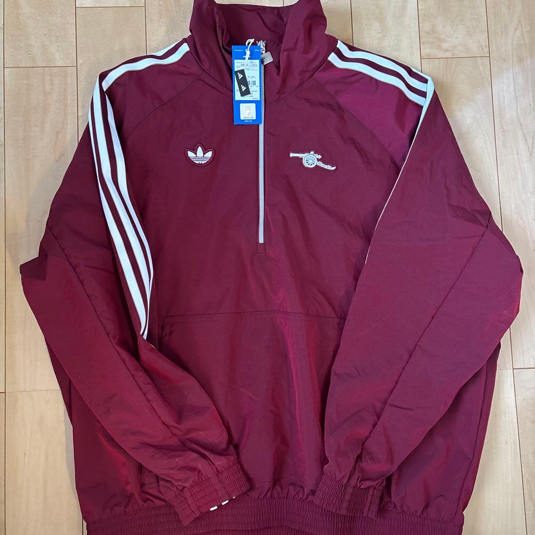Adidas バーガンディ ハーフジップジャージ アーセナルXL 当日発送可