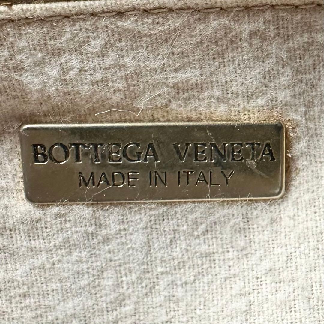 極美品 ボッテガヴェネタ ハンドバッグ イントレチャート フラップ ブラック