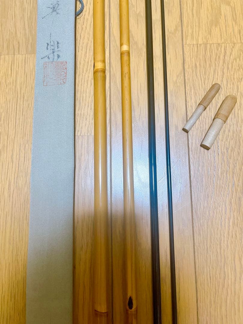 超希少　美品　へら竿　雲影作　巣楽　14.2