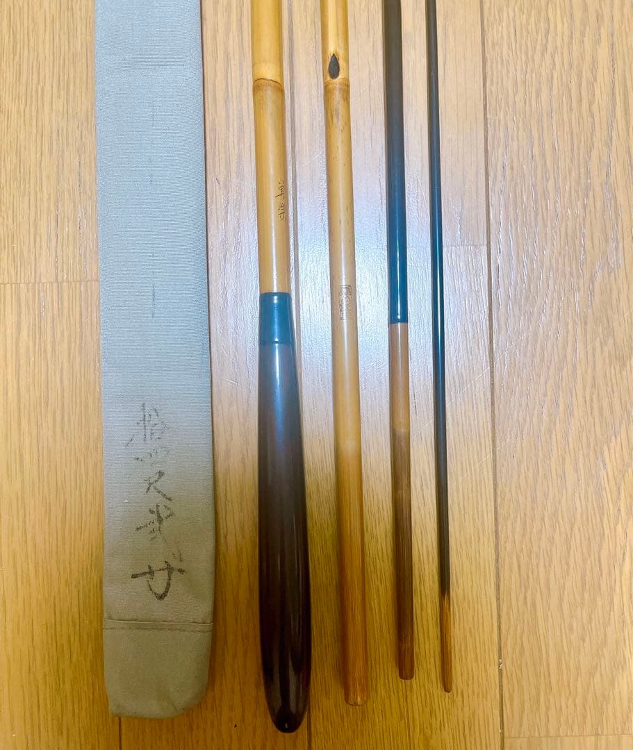 超希少　美品　へら竿　雲影作　巣楽　14.2