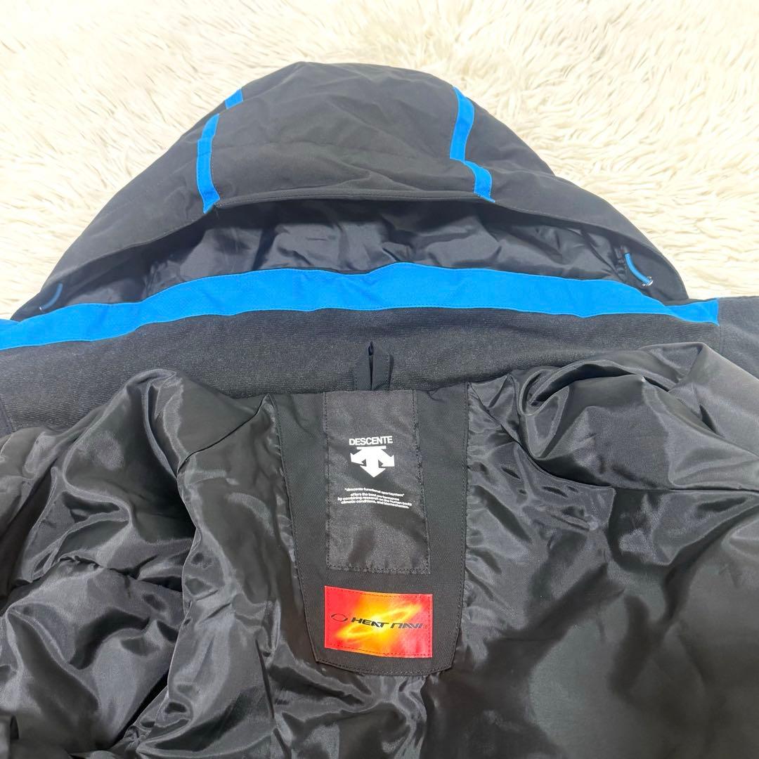 DESCENTE デサント スキーウェアセット サイズ M 人気 黒 青 上下