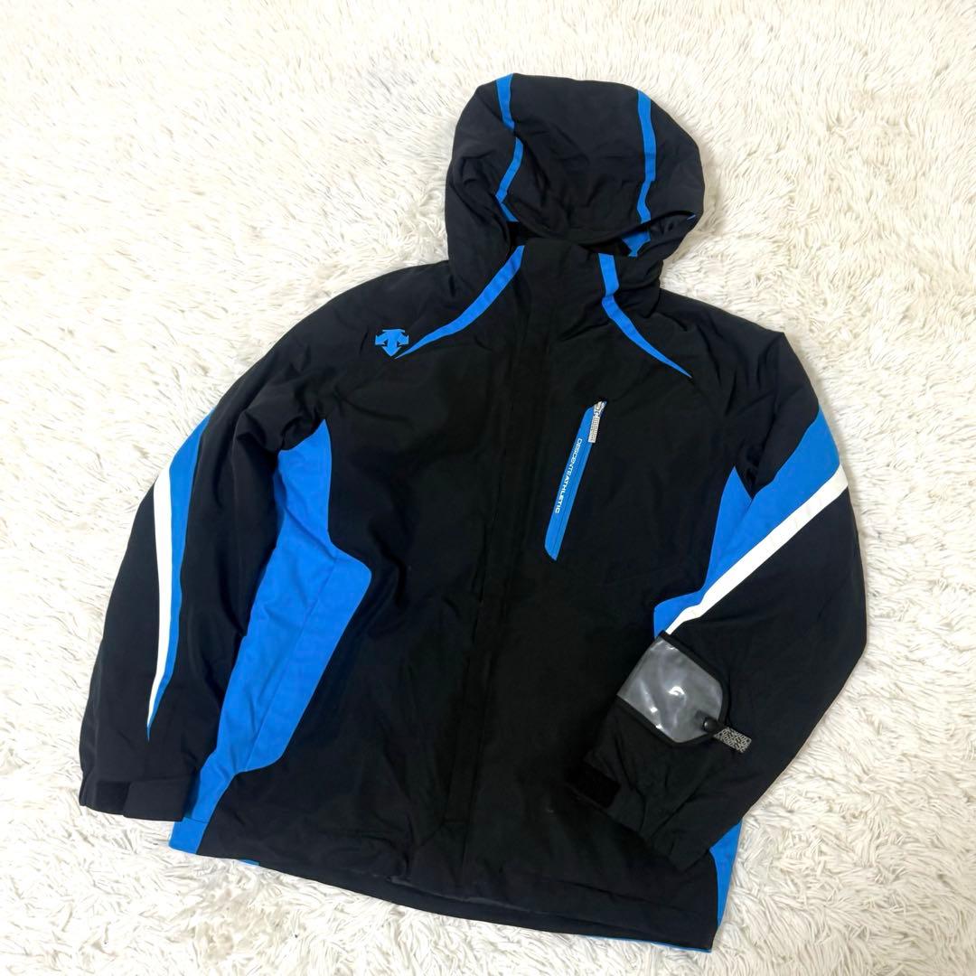 DESCENTE デサント スキーウェアセット サイズ M 人気 黒 青 上下