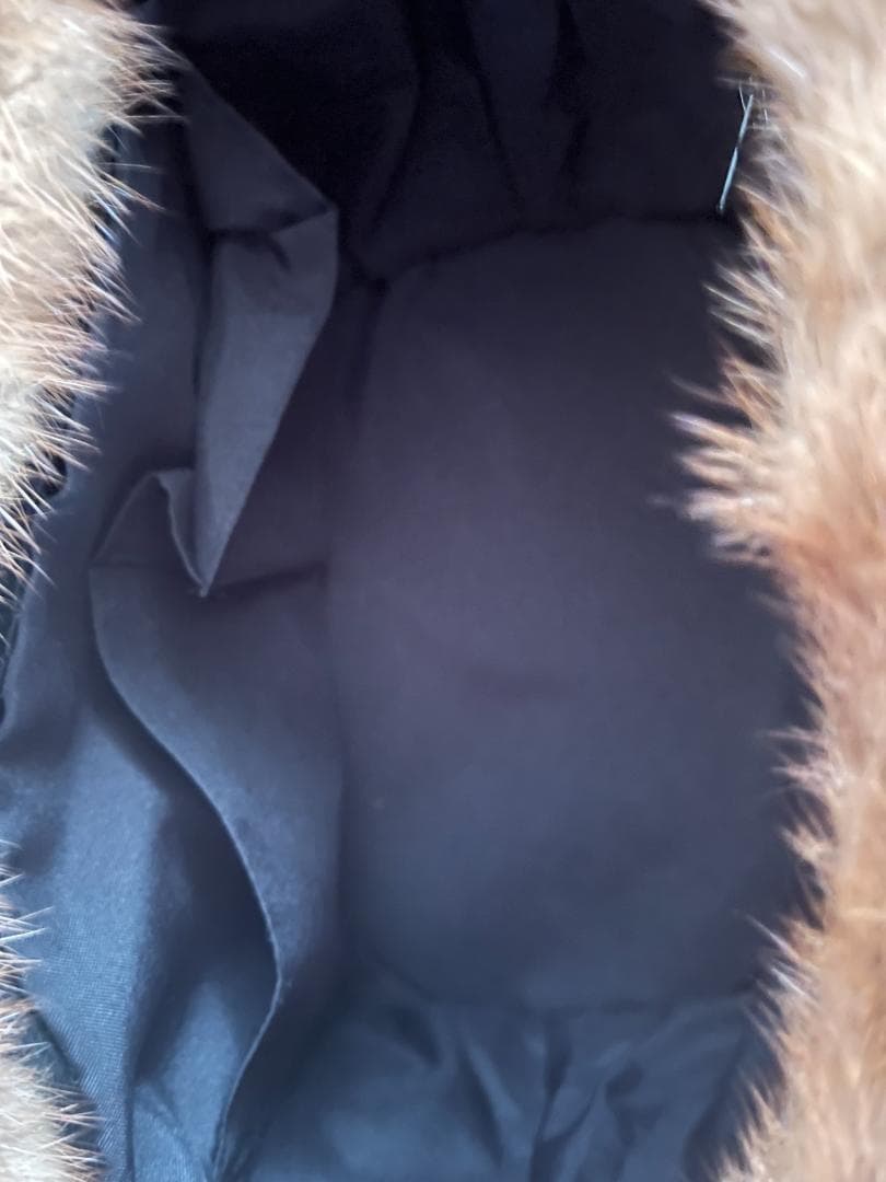 リアルファー ミンク バッグ 茶 ブラウン トートバッグ ハンドバッグ