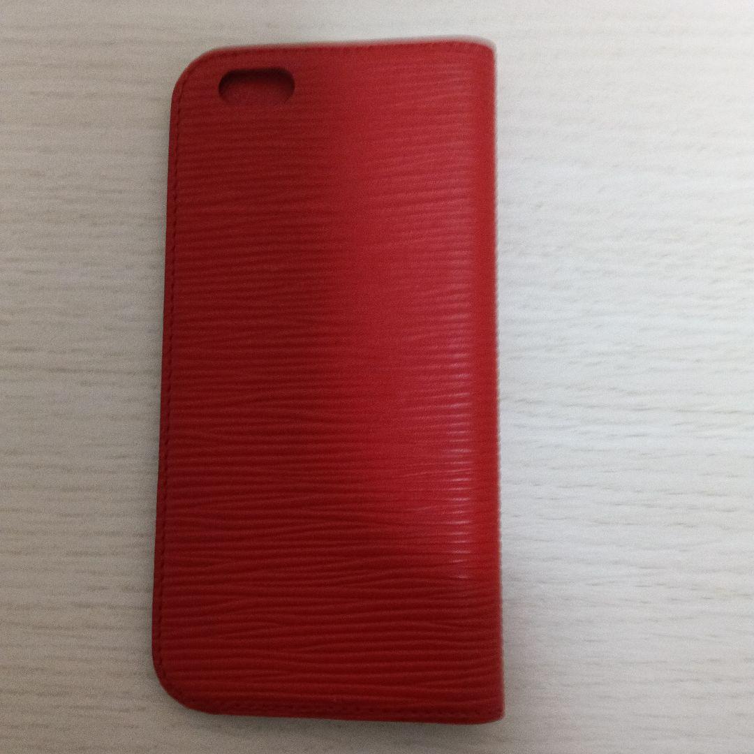 ルイ・ヴィトン 手帳型ケース 赤 日本製