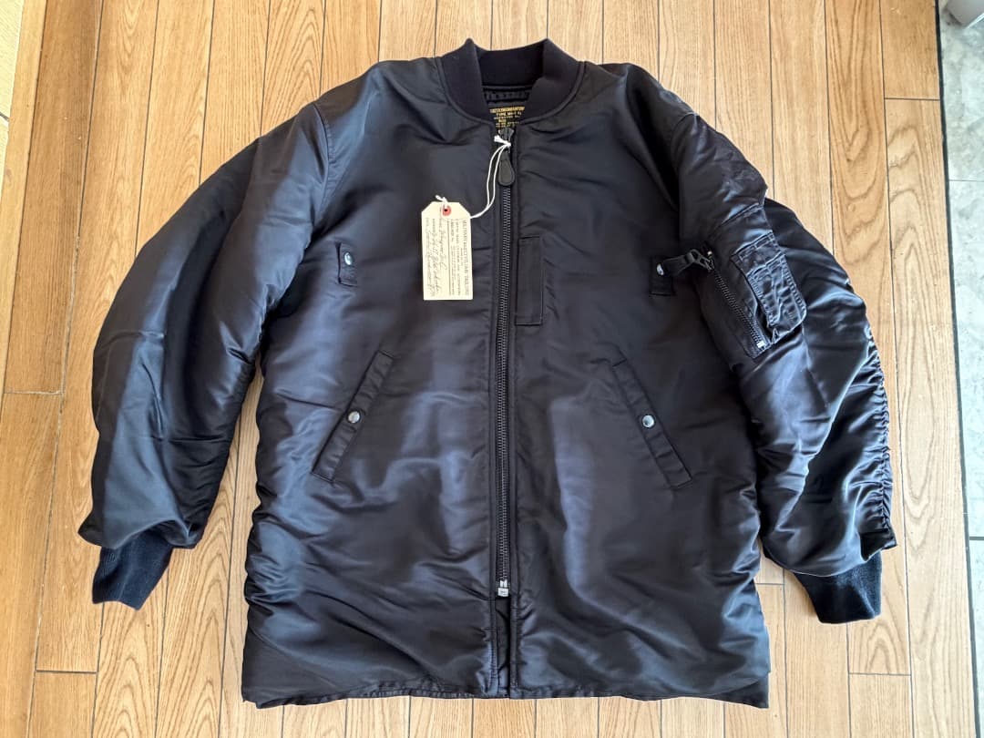 新品同様｜WAIPER.inc MA-1 ALL サイズL ブラック｜WP120