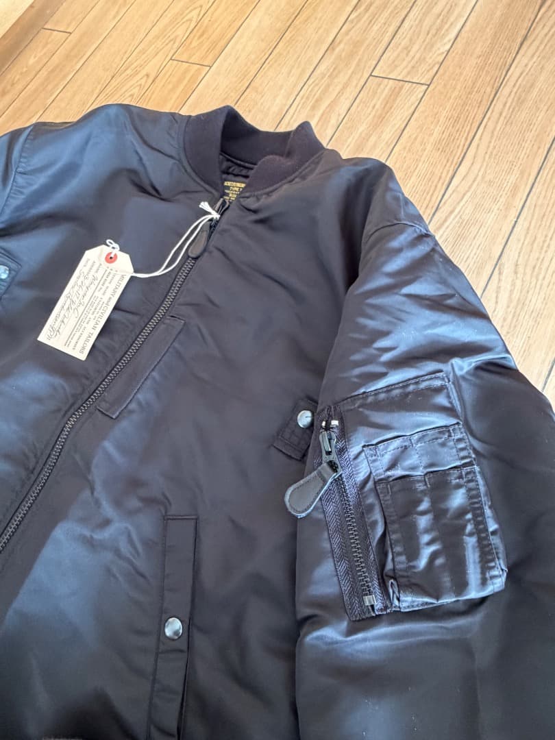 新品同様｜WAIPER.inc MA-1 ALL サイズL ブラック｜WP120