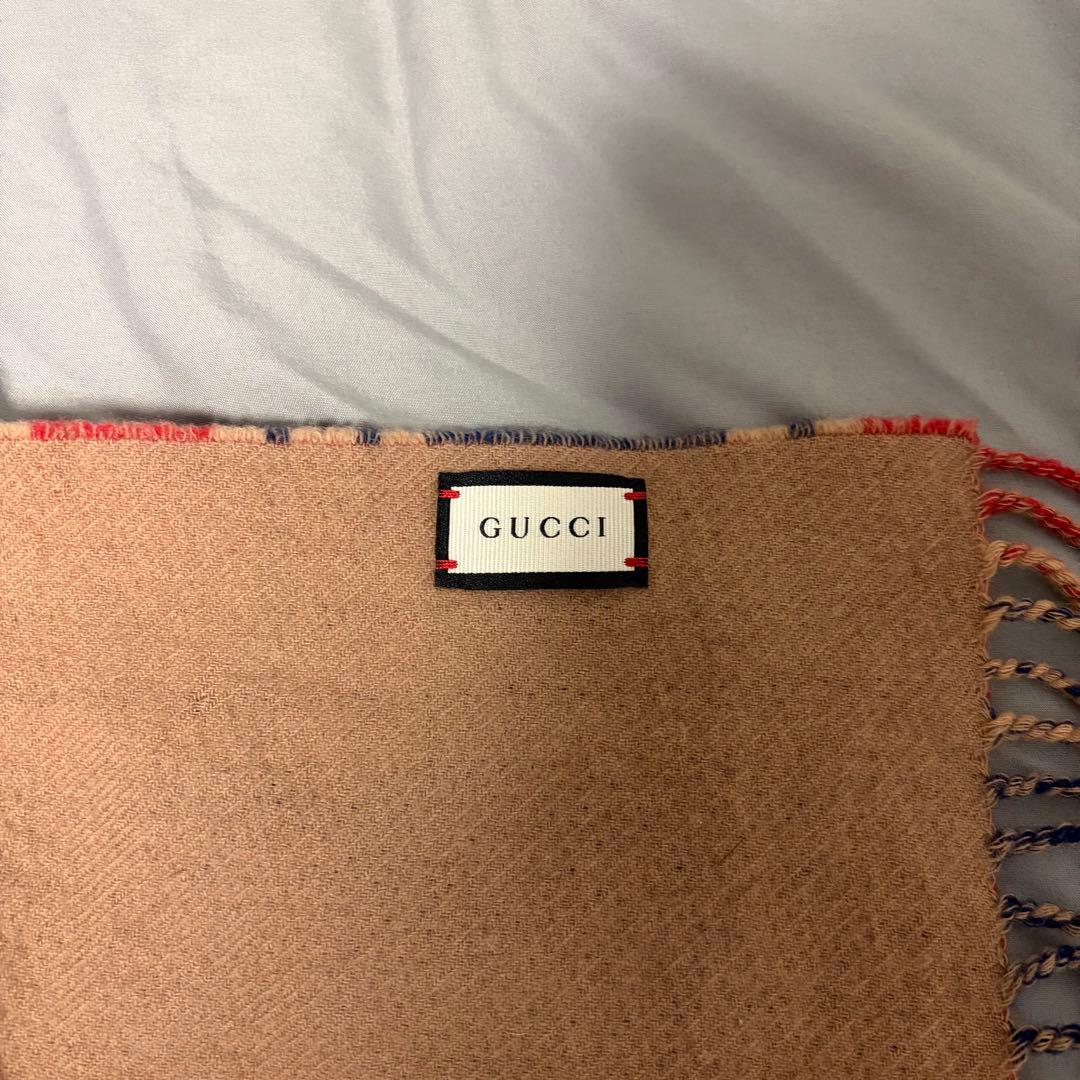 ★ 正規品GUCCI チェック柄 マフラー ★