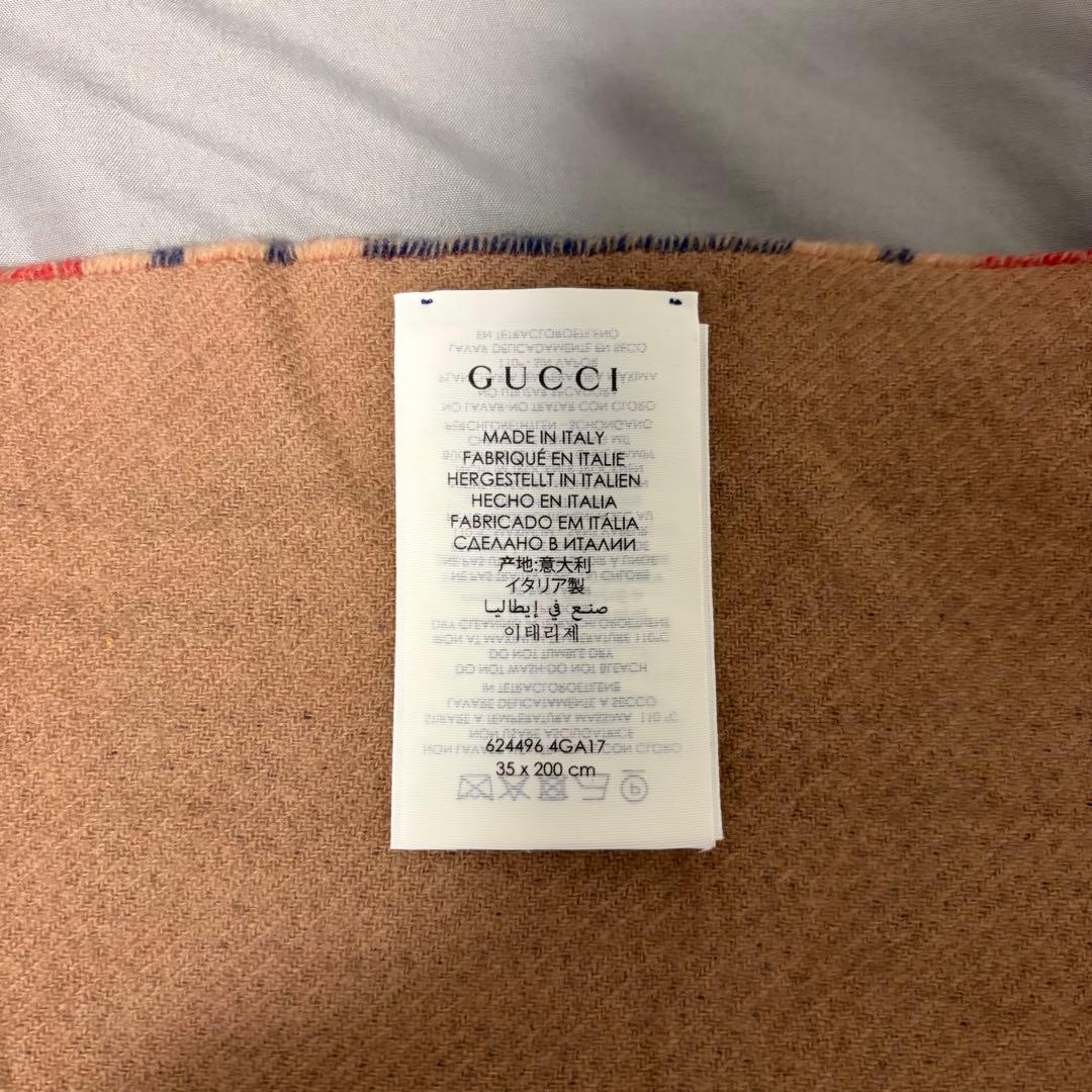 ★ 正規品GUCCI チェック柄 マフラー ★