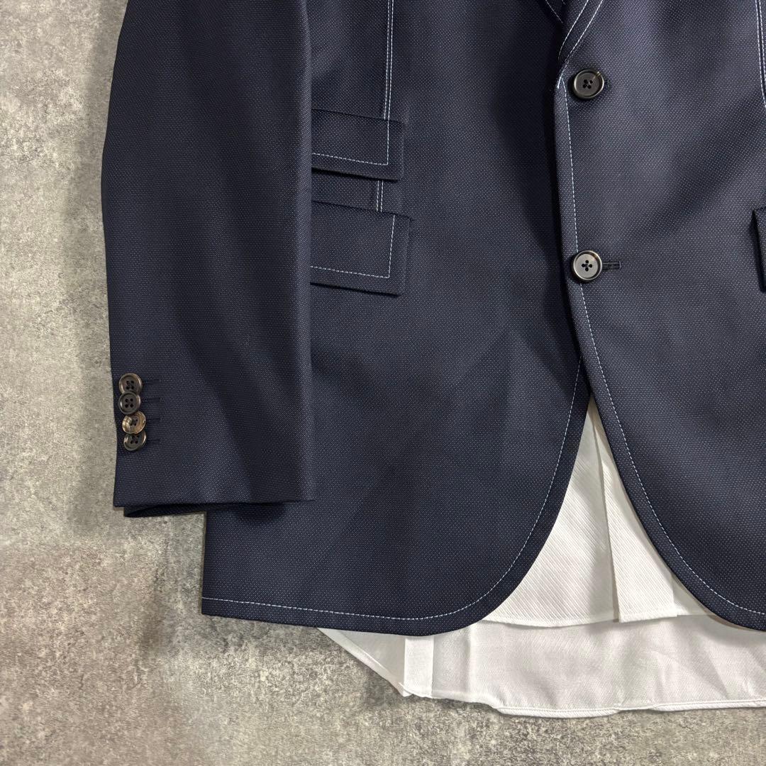 【PaulSmith】セットアップ シングルスーツ ネイビー 裏地フェザー