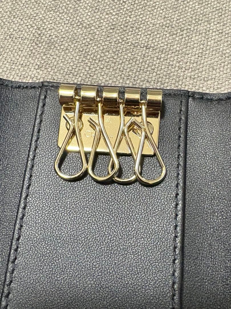 Dior キーケース　カナージュ　ブラック