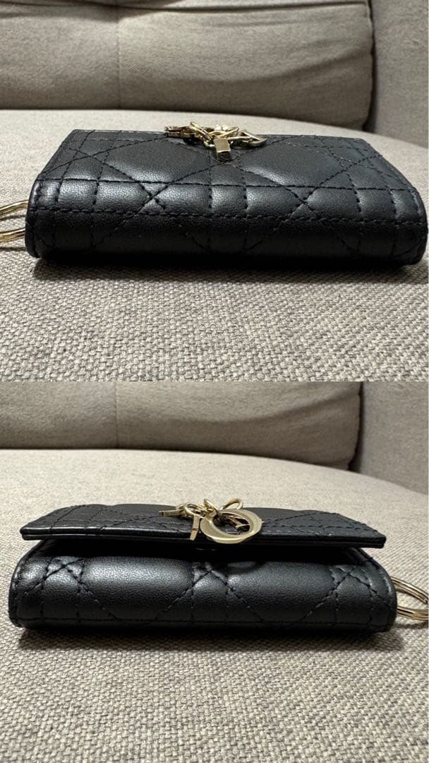 Dior キーケース　カナージュ　ブラック