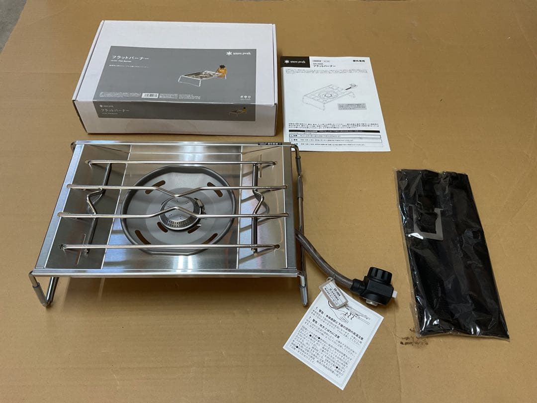  peak フラットバーナー新品未使用未点火・出品の為初めて開封しました