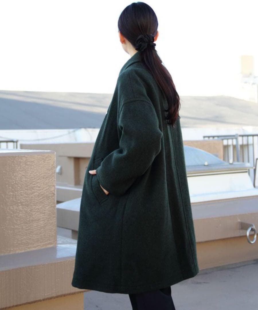 未使用品 DANTON ダントン W/P ロングコート ウール