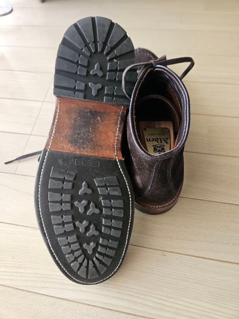 LeatherSoul別注 Alden タンカーブーツ 8D スエード