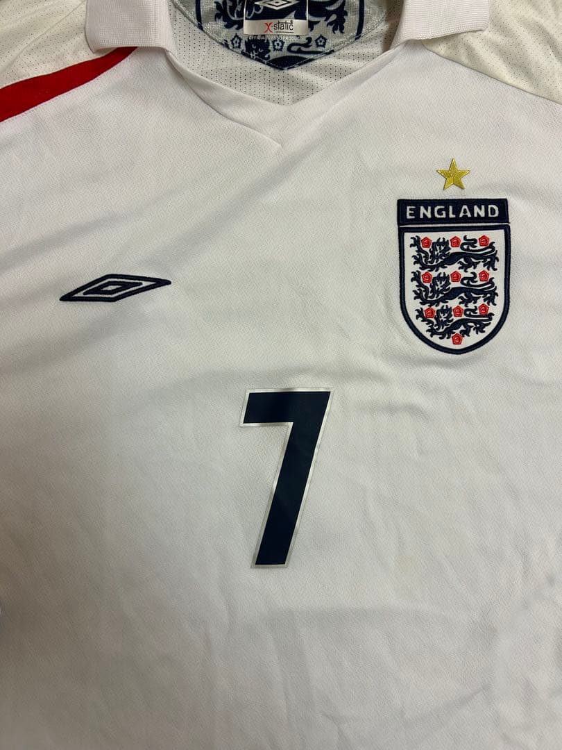 ベッカム　イングランド代表　長袖ユニフォーム