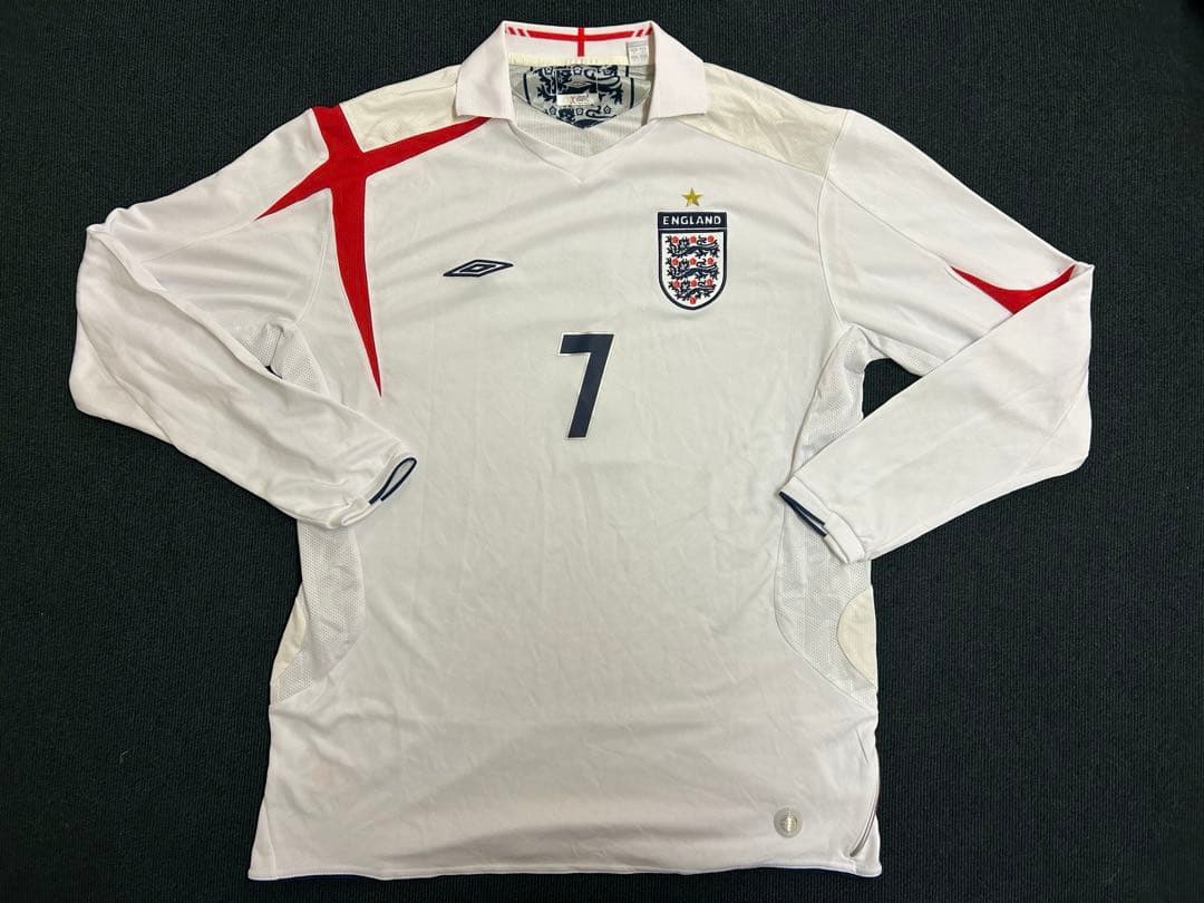 ベッカム　イングランド代表　長袖ユニフォーム