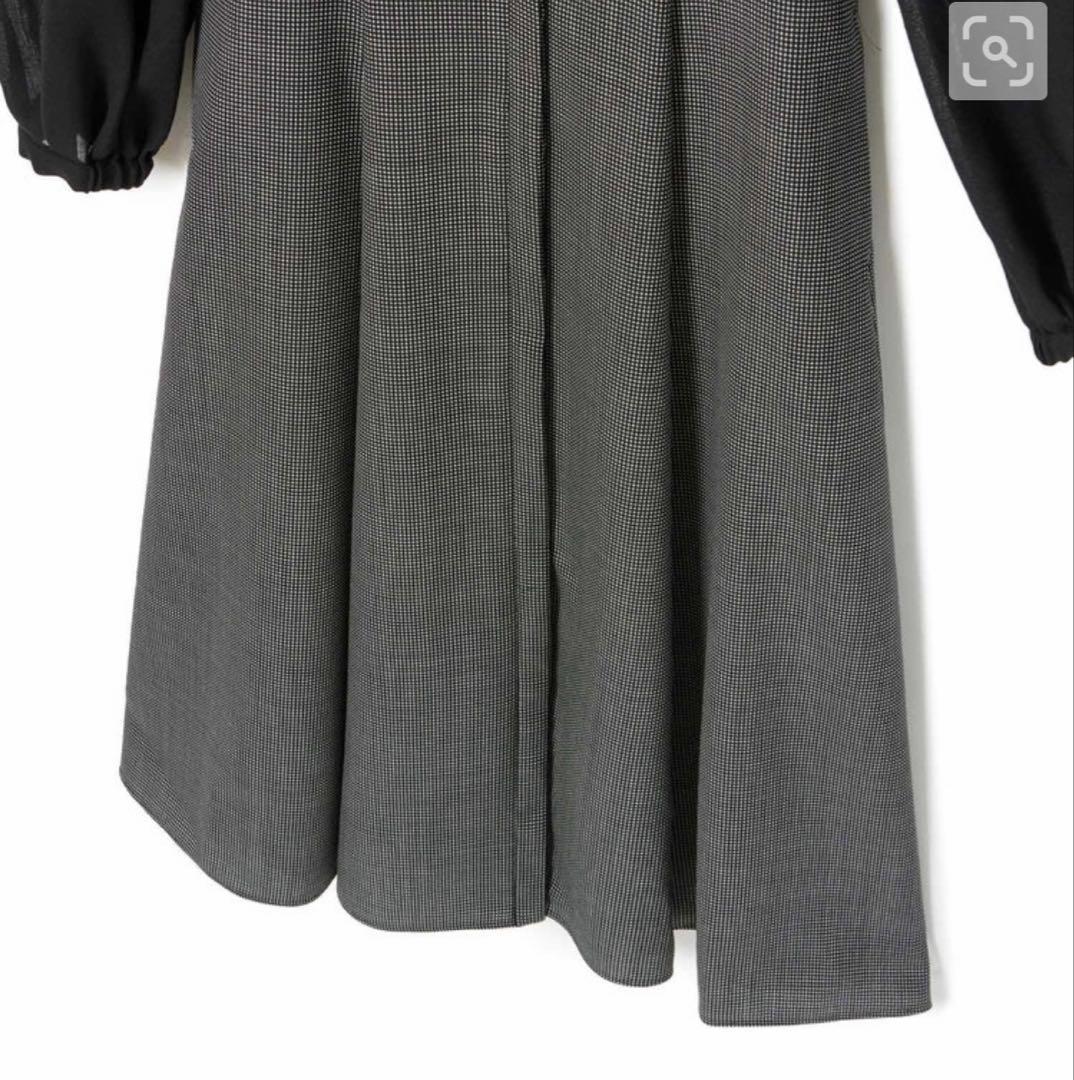 ANAYI アナイ 2024AWシアーコンビフレアワンピース