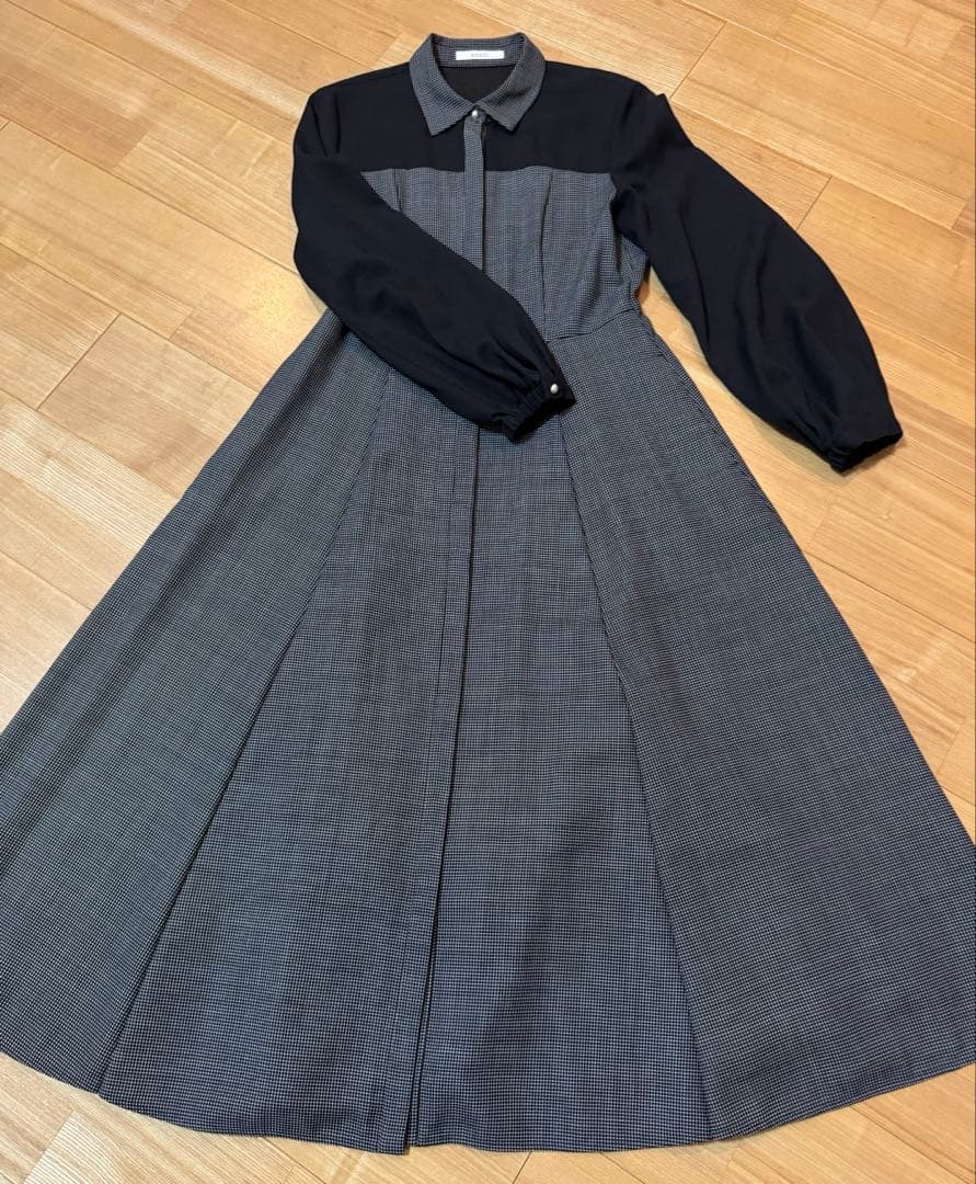 ANAYI アナイ 2024AWシアーコンビフレアワンピース