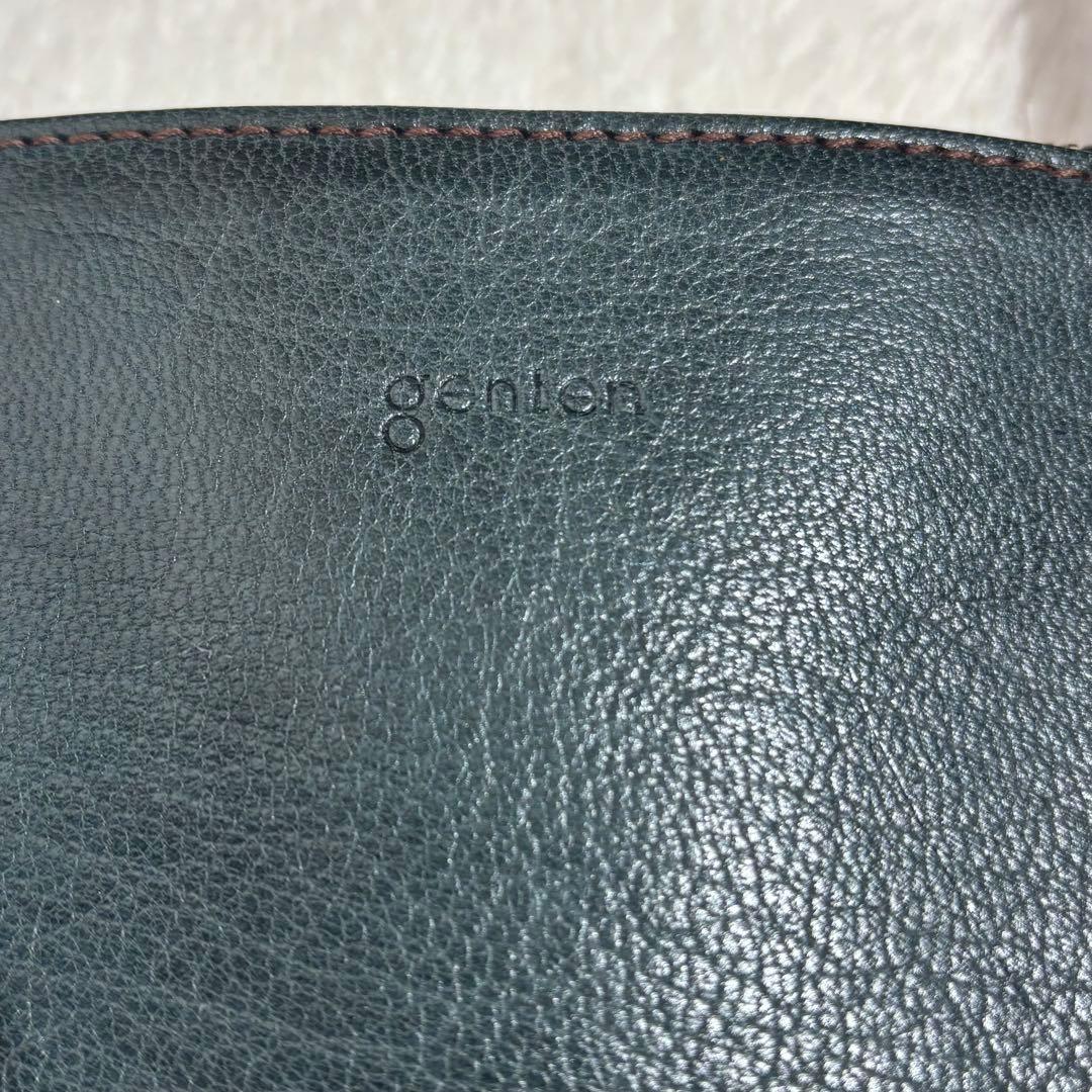 希少　ゲンテン　トートバッグ ゴートレザー A4対応 焦がしバフ加工　レディース