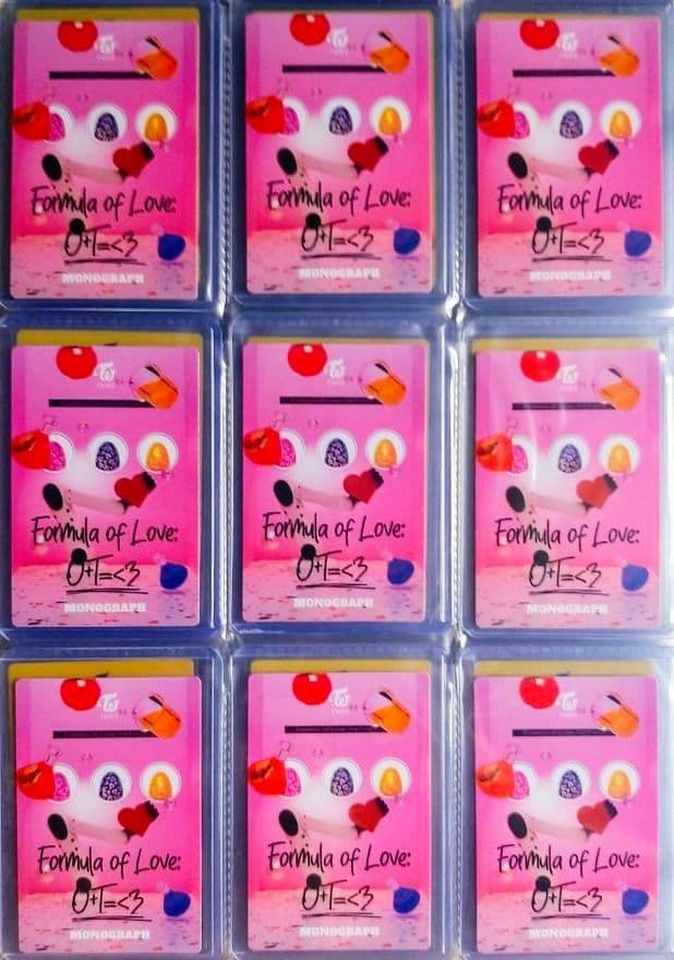 TWICE/FOMULA OF LOVE/MONOGRAPH/トレカ！
