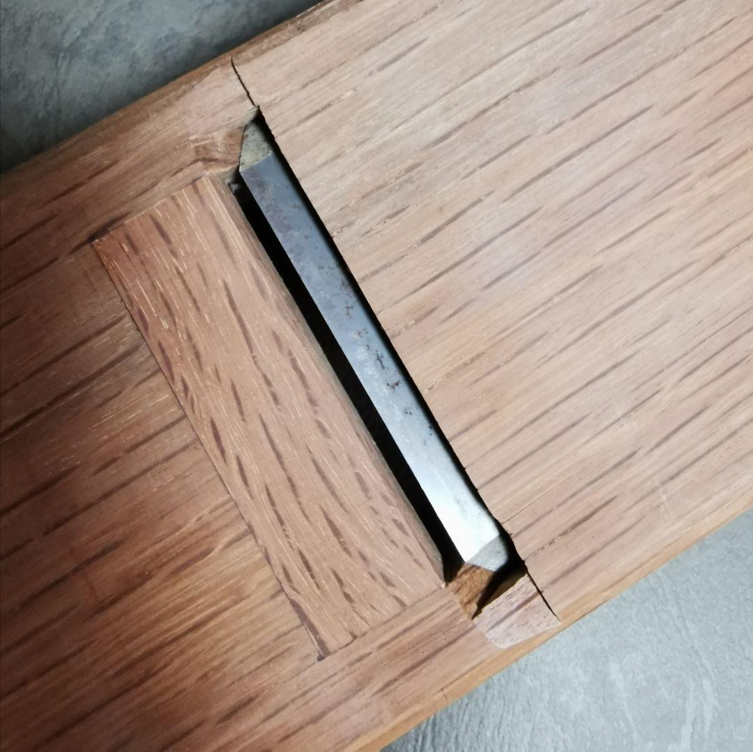 会津　左重延　寸六　台付鉋　中古　ref 145