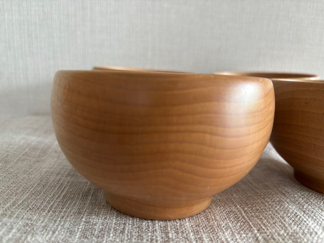 めいぼく椀 薗部産業 (中) 橅　4個