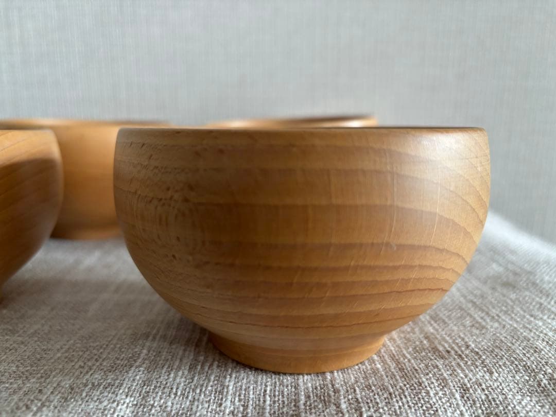 めいぼく椀 薗部産業 (中) 橅　4個