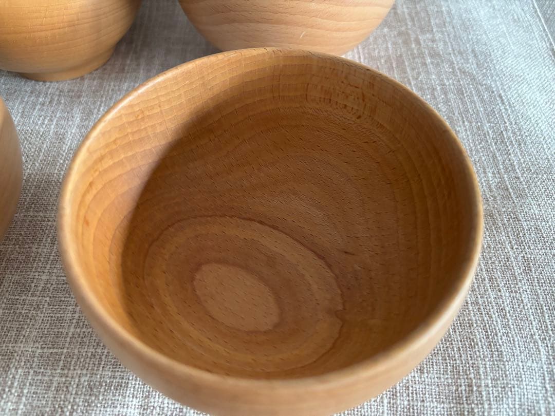 めいぼく椀 薗部産業 (中) 橅　4個
