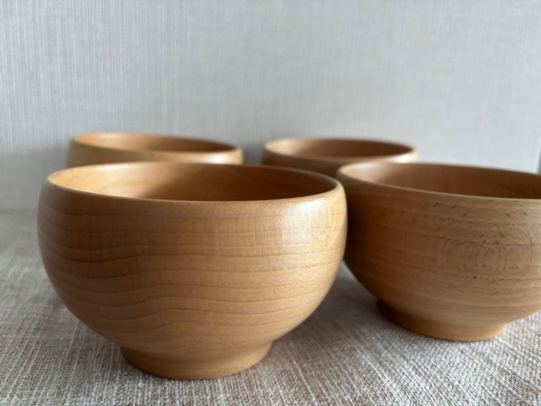 めいぼく椀 薗部産業 (中) 橅　4個