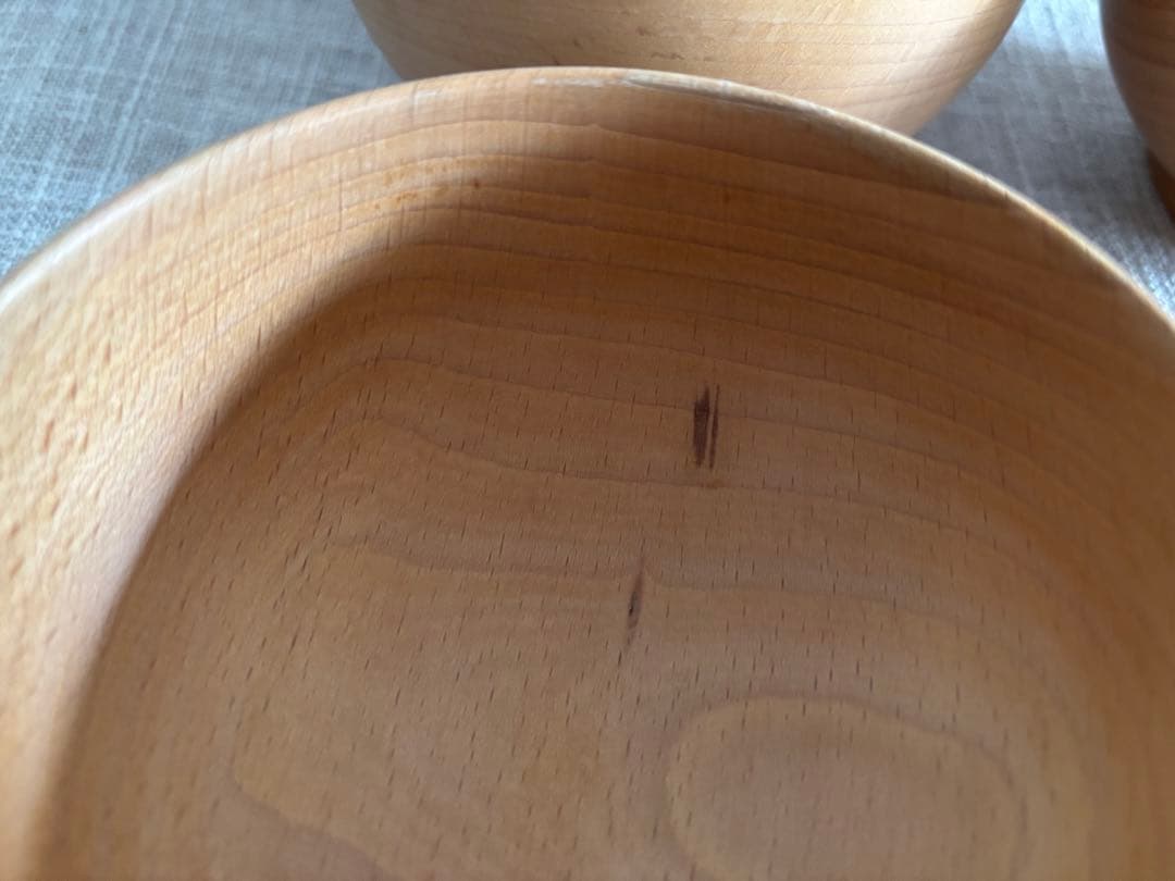 めいぼく椀 薗部産業 (中) 橅　4個