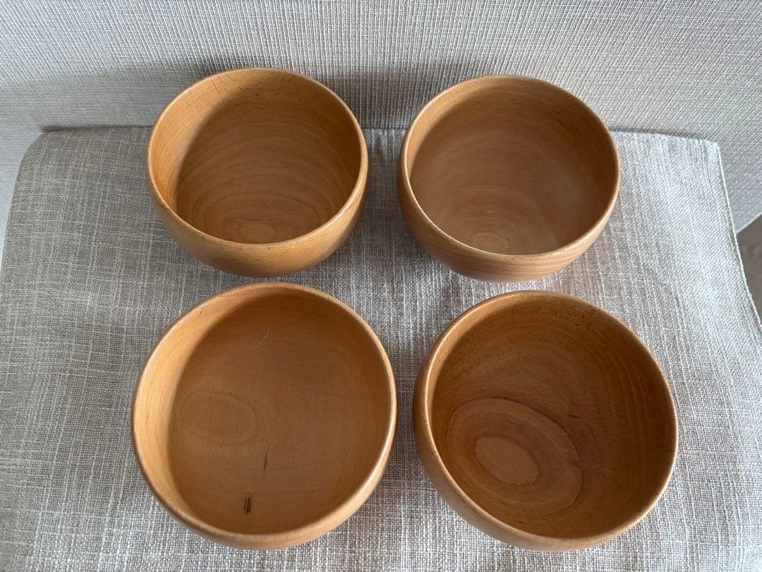 めいぼく椀 薗部産業 (中) 橅　4個