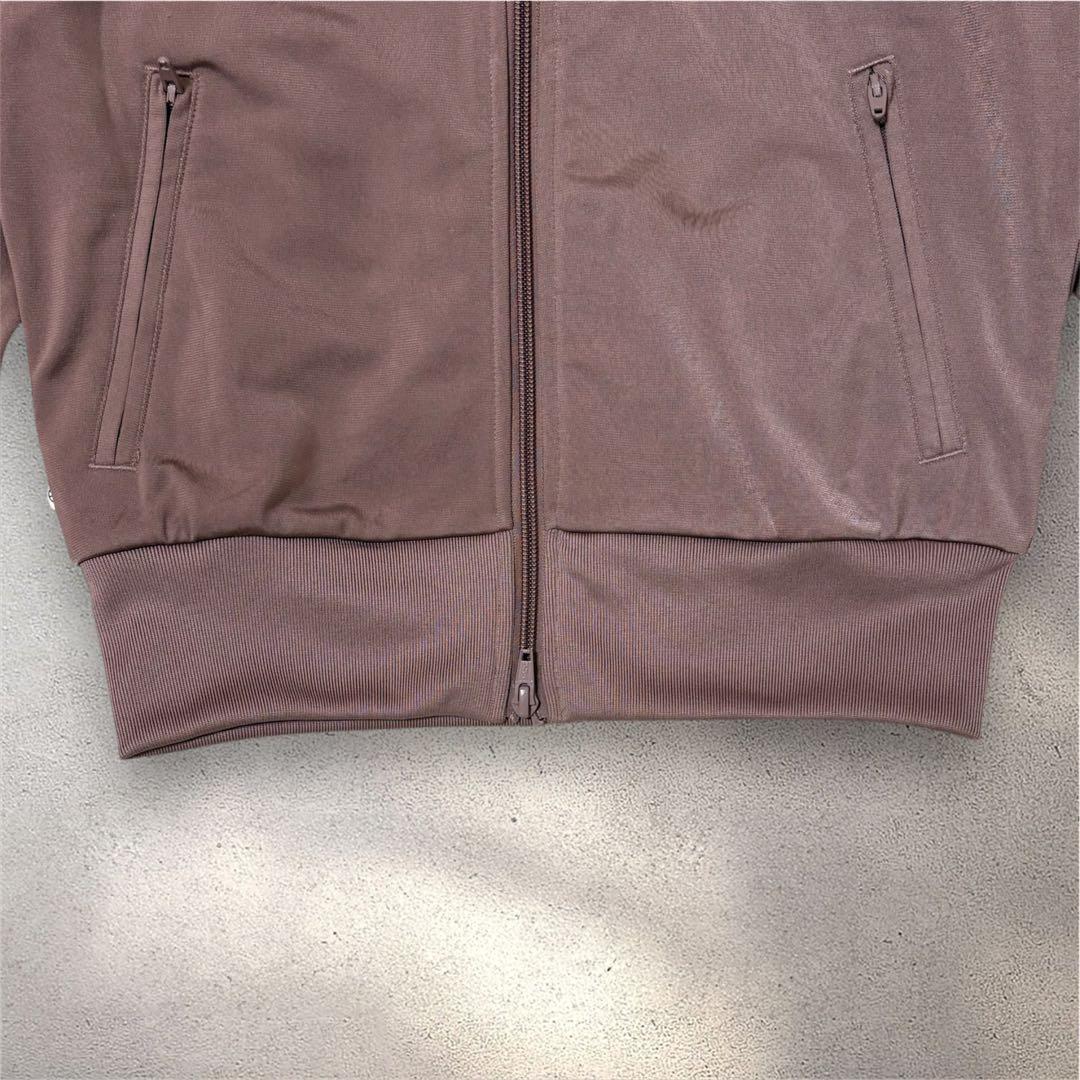 adidas くすみピンク ファイヤーバード 襟高 トラックトップ ジャージ