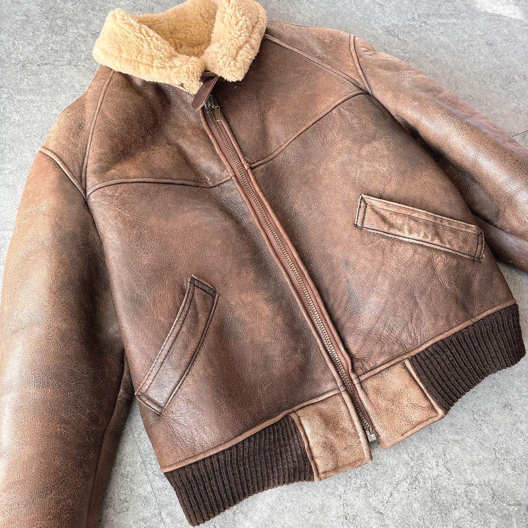 AVIREX B-6 フライトジャケット 40 USA製 ムートン 90s