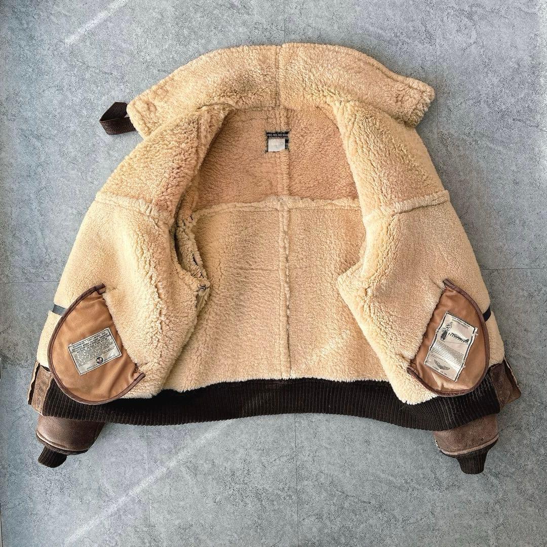 AVIREX B-6 フライトジャケット 40 USA製 ムートン 90s